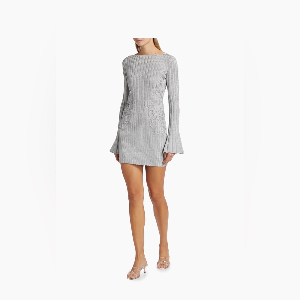 Niamh Rib-Knit Minidress
Gray
